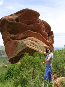 K fald and a giant Red Rock